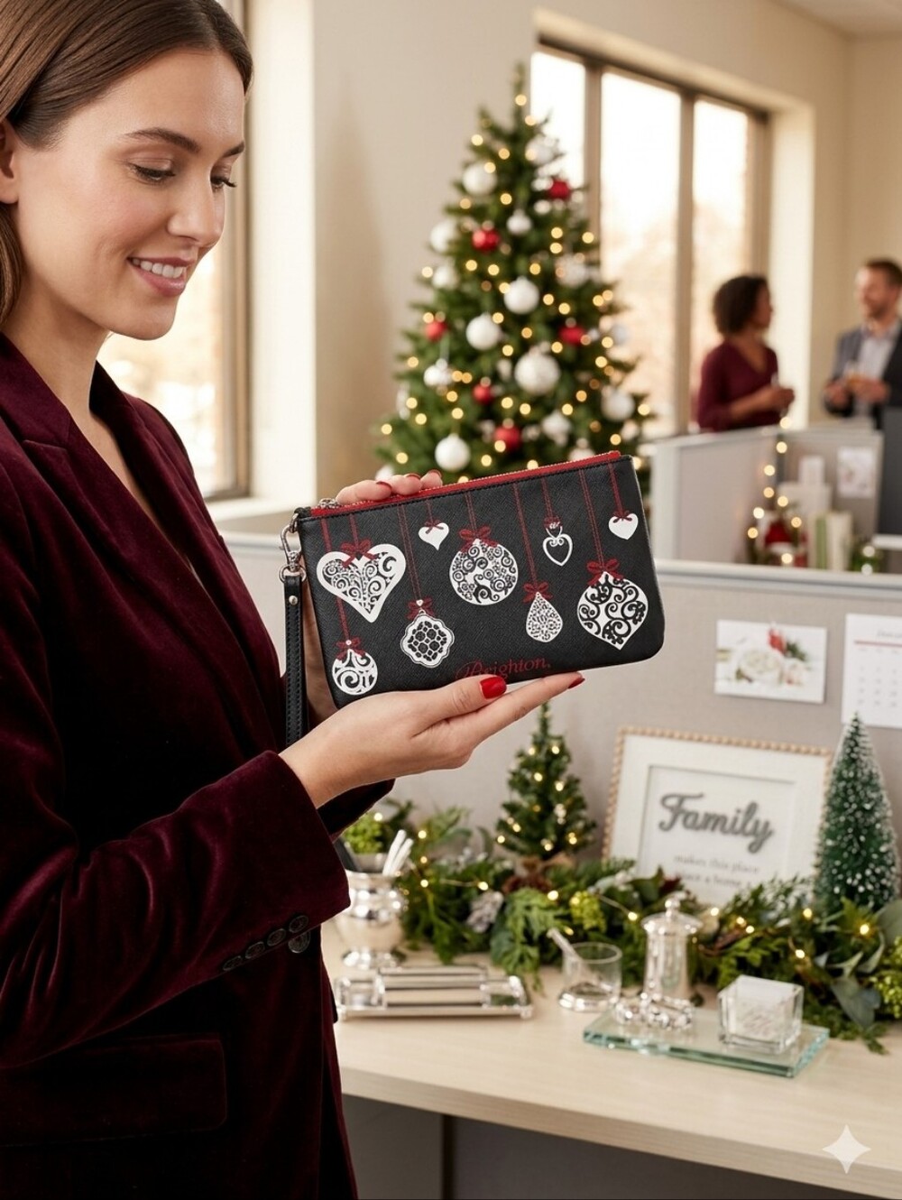 Brighton Love Notes Christmas Ornament Wristlet - Picture 3 of 11